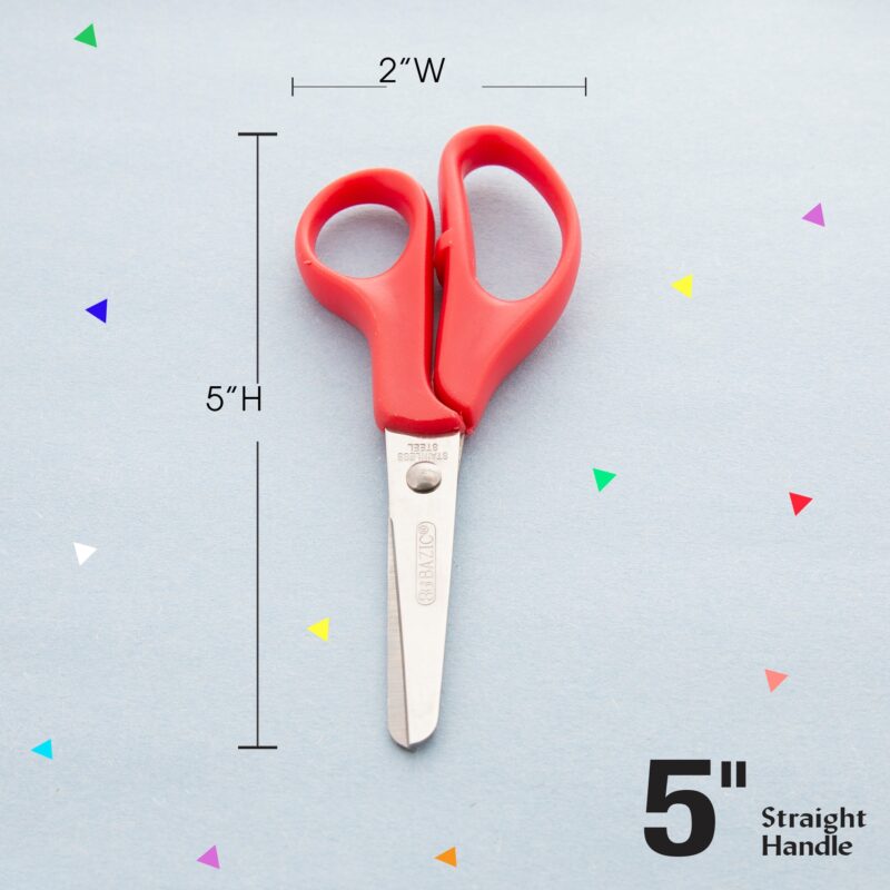 School Scissors 5" Blunt Tip